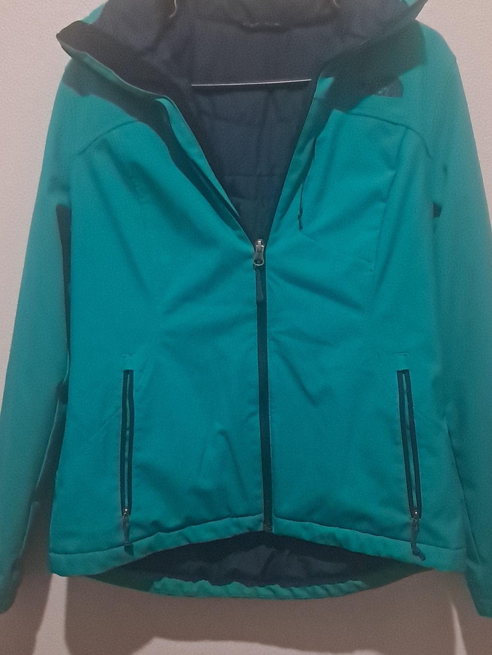 The North Face Teal Hooded Ski Jacket